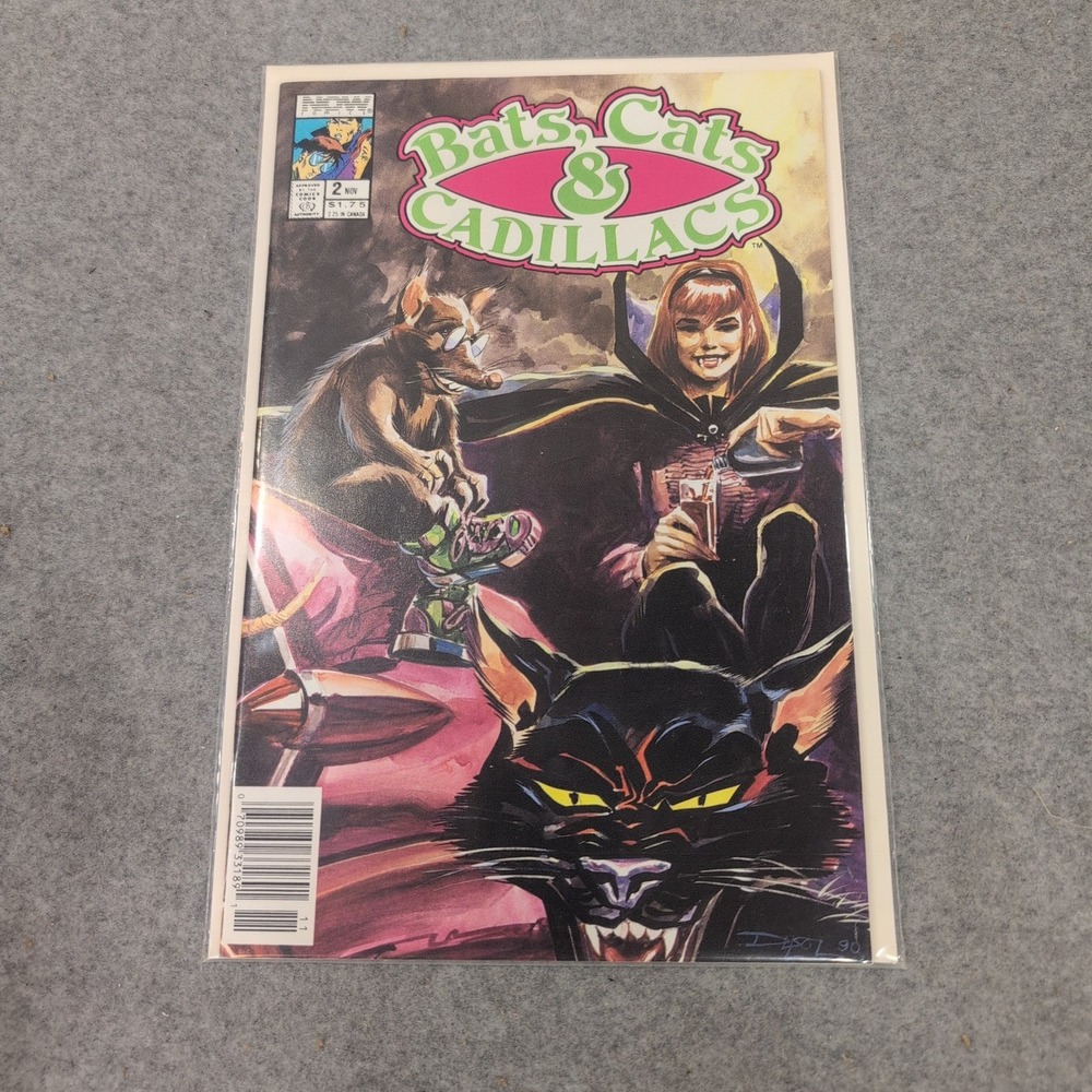 Bats Cats & Cadillacs 2 Now Comics November 1990 Vintage Comic Book - Picture 1 of 1